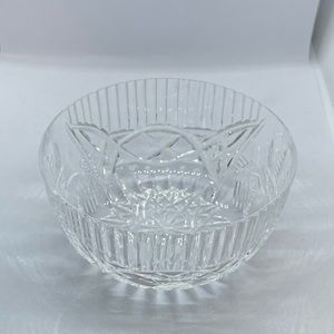 Irish Celtic Claddagh Ring Crystal 4” bowl from Ireland handcut